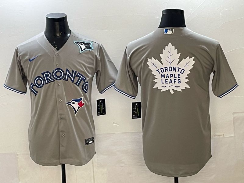 Men 2025 Nike Toronto Blue Jays Blank Grey Game MLB Jersey 03->toronto blue jays->MLB Jersey